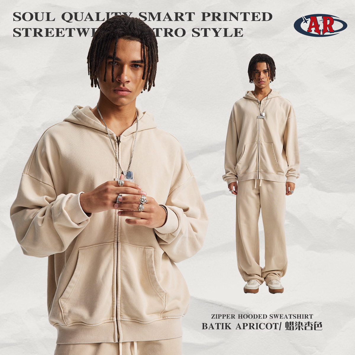 เสื้อสเวตเตอร์ F06-บาติกแอปริคอท