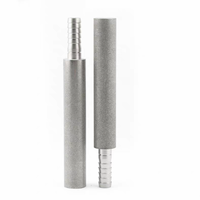 Tube filtrant personnalisable de 20 à 200 microns en acier inoxydable fritté poreux, pierre à air industrielle en métal poreux fritté