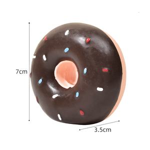 ของเล่นเคี้ยวรูปโดนัทสำหรับสุนัข ทำจากยางพาราเป็นมิตรกับสิ่งแวดล้อม ขายส่งจากโรงงานใหม่ มีเสียงบีบ ทนทาน กันน้ำ - Product Image 2