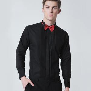 Camicie da uomo con collo ad ala con polsino francese senza smoking da <span class=keywords><strong>stiro</strong></span> per spettacoli di matrimoni e banchetti primaverili - Product Image 2