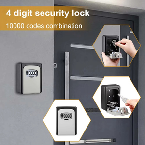 Boîte de rangement murale pour clés, organisateur de sécurité avec code, sans coffre-fort domestique, décoration - Product Image 3