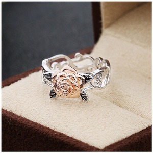 Anello esagerato a forma di fiore, gioielli retrò da donna per tutti i giorni, idee regalo - Product Image 5
