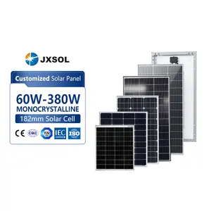 모든 검은색 광전지 100w 150w 200w 250w 300w 폴리 모노 태양 전지 패널 100w 12v 18v