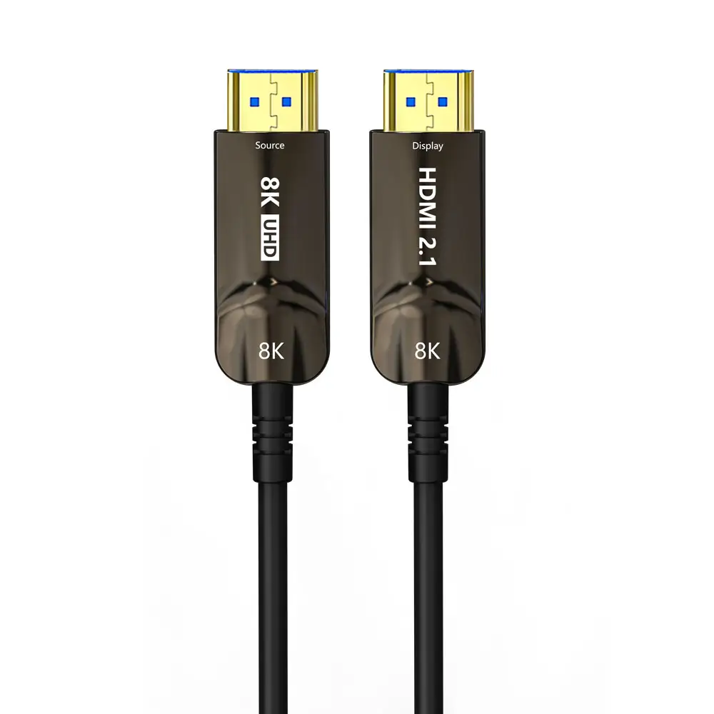 Grosir kabel HDMI 2.1 8K kabel serat optik kabel HDMI kecepatan tinggi Ultra mendukung 48Gbps HDR eARC dan HDCP2.2