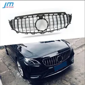 用于奔驰E级W213 C238 E200 E250 E300 E320 E350 E63 AMG 2017-2019的ABS前保险杠网状格栅格栅