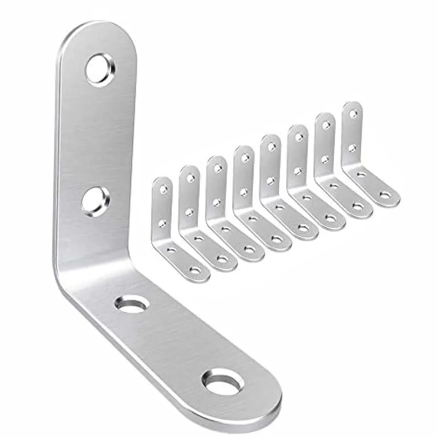 Özel Metal L köşe bağlantı braketleri ahşap kirişler için Brackets köşe galvanizli çelik köşebent parantez