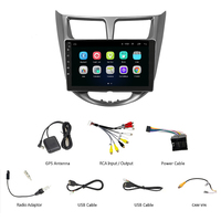 Pour HYUNDAI Solaris Accent Verna 2012-2016, autoradio Android 15 avec navigation GPS, écran OLED tactile, WiFi intégré, tableau de bord