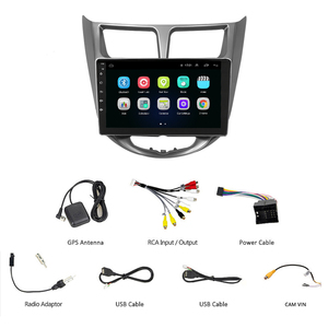 Per HYUNDAI Solaris <span class=keywords><strong>Accent</strong></span> Verna 2012-2016, Autoradio <span class=keywords><strong>Android</strong></span> 15 con Navigazione GPS, Display OLED Touchscreen, WiFi Integrato, Cruscotto - Product Image 3