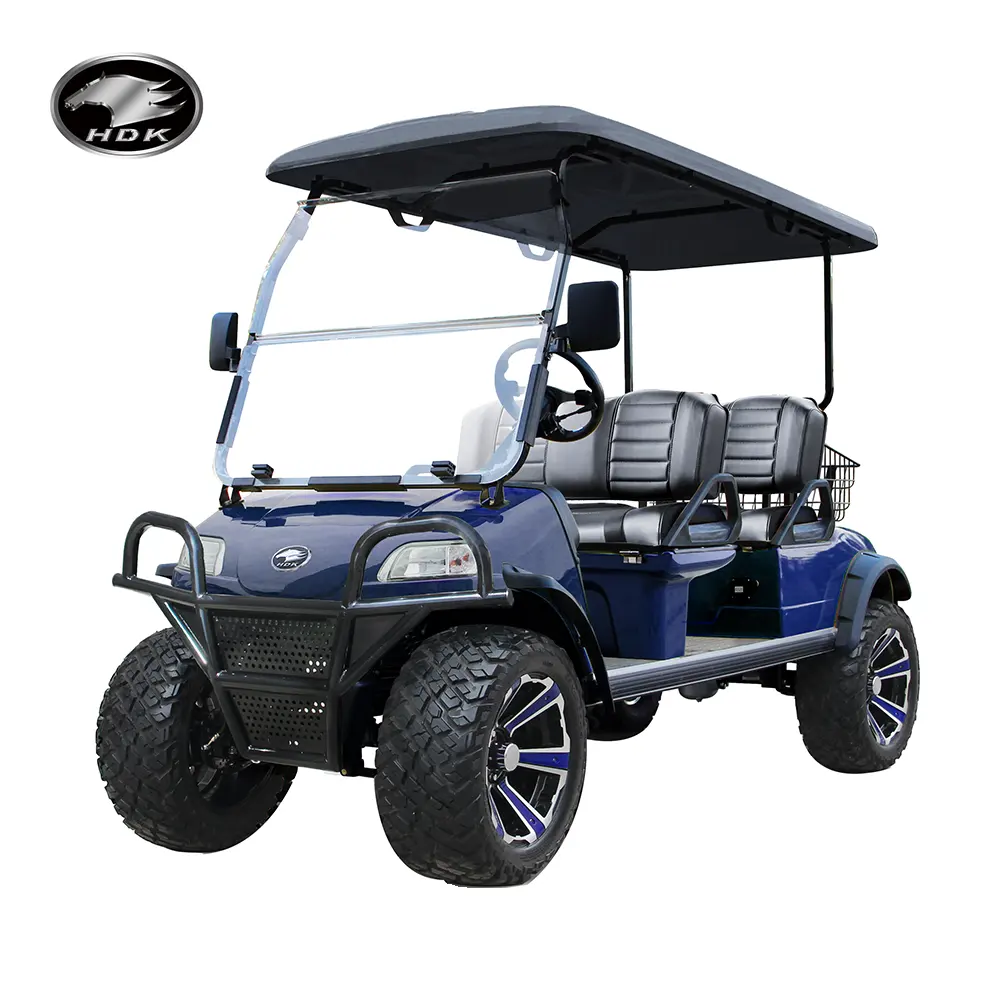 In vendita utv fianco a fianco 4 posti HDK evoluzione visite turistiche prezzo sollevato Buggy ATV 48V elettrico Golf cart