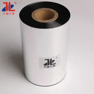 110mmx300M Wax thermal transfer printer ribbon TTR Black barcode printer ribbons Professional manufacturer can do customized