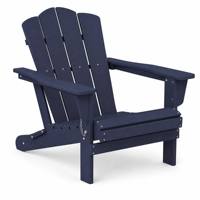 Chaise Adirondack durable en HDPE avec impression couleur intégrale, pliable, pour extérieur, pelouse, patio, terrasse, foyer, panneau moderne pour parc