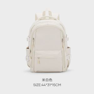 White Blue <b>Backpack</b> <b>Large</b> Capacity Multifunctional Travel Bag For Women Casual Everyday Use Spring 2024 - Product Image 4