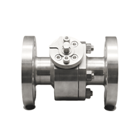 Vanne à boisseau sphérique manuelle haute pression JINGJUN en acier inoxydable 304/316 forgé, trois pièces soudées, avec joint PTFE, PN40, pour gaz (OEM)