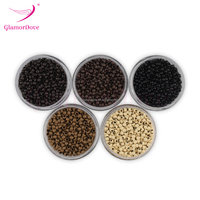 Anneaux en cuivre nano personnalisés GlamorDove pour extensions de cheveux, sans silicone, micro-perles nano, accessoires pour salon de coiffure