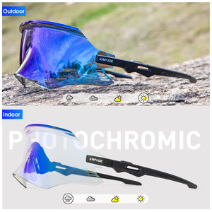 Lunettes de course <span class=keywords><strong>KAPVOE</strong></span>, lunettes de soleil de sport unisexes pour femmes et hommes, verres photochromiques, lunettes de sport d'extérieur avec protection anti-éblouissement - Product Image 4