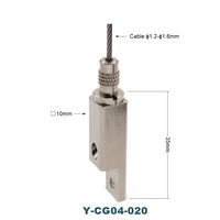 Pince de serrage de câble en cuivre personnalisée OEM pour l'installation d'éclairage, pour assemblages de suspension de lampes en laiton et en cuivre