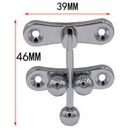 Vente en gros de fermoirs à bille de 39 mm en alliage de zinc poli et plaqué GeXin A124 de haute qualité, couleur et logo personnalisables, bijoux