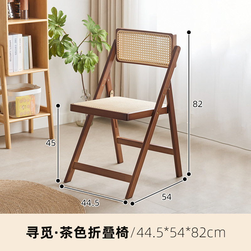 Silla de comedor plegable Mimi (marrón)