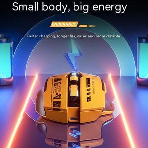 <span class=keywords><strong>Ratón</strong></span> <span class=keywords><strong>Inalámbrico</strong></span> <span class=keywords><strong>Inphic</strong></span> A9, Modelo Explosivo, 3 Modos, 2400DPI, Silencioso, Carga Inalámbrica, Sensación Mecánica, Recargable, para Juegos - Product Image 5