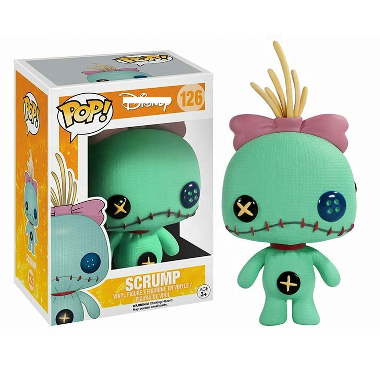 Экшн-фигурка FUNKO POP SCRUMP 126 #, игрушки Лило и Ститч, уродливая кукла, коллекция пуговиц, глаза, мультяшная модель, Виниловая фигурка
