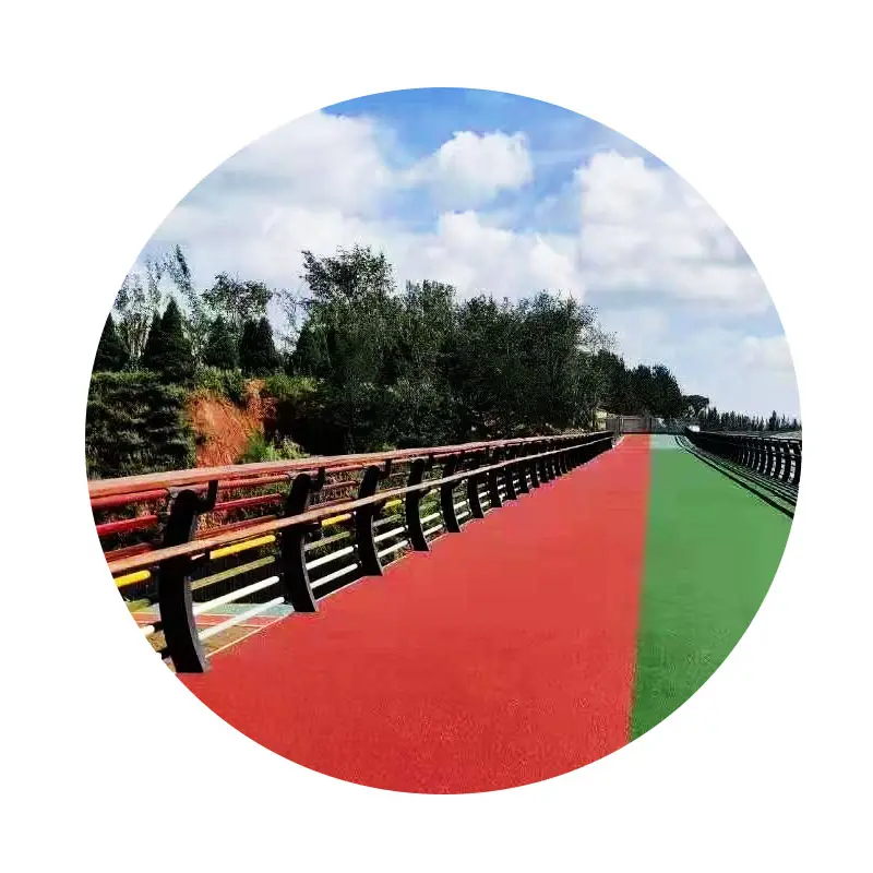 Color non-slip ceramic particles high speed intersection non-slip belt school playground track