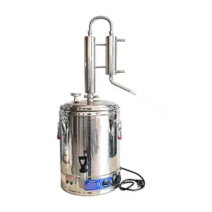 › 220v50hz máquina de água doméstica, máquina de uísque de moonshine, torneira gêmea de aço inoxidável ainda distilada