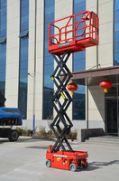 Plateforme élévatrice à ciseaux hydraulique électrique miniature portable intérieure/extérieure de 4 à 12 m avec certificat CE et ISO pour les travaux de réparation aérienne