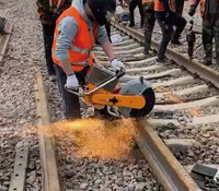 Scie à rail abrasive portable et légère NQG-5.8, machine de découpe de disques