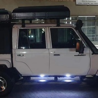 Estribos Eléctricos de Aleación de Aluminio para Toyota Land Cruiser Serie 79, Accesorios y Repuestos para Autos