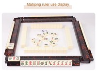 Support de Mahjong de Luxe Moderne en Écaille de Tortue avec Aimants Pliables, Écologique, Taille et Couleur Personnalisables, Portable, Résistant à l'Eau