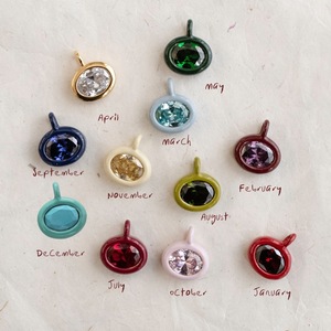 Pendentifs ovales géométriques en cristal <span class=keywords><strong>de</strong></span> cuivre étanche, breloques pierres <span class=keywords><strong>de</strong></span> naissance, couleurs assorties, pour cadeaux et bijoux en gros - Product Image 1