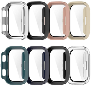 Fundas de vidrio templado para reloj Amazfit <span class=keywords><strong>Bip</strong></span> Max, accesorios para reloj inteligente, Protector de pantalla, parachoques protector completo - Product Image 6