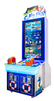 M Sky Big Fish 2 Machine d'arcade interactive de pêche vidéo à monnayeur en métal pour enfants, avec système de récompense, garantie 1 an