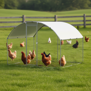 Gallinero Metálico 3x2x2 M con Techo de Domo, Recinto para Aves de Corral de Alta Rigidez - Product Image 2