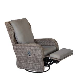 Muebles de jardín al aire libre, Patio, sillón giratorio reclinable individual - Product Image 1