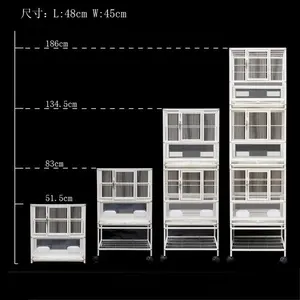 Voliera a <span class=keywords><strong>3</strong></span> Piani di Alta Qualità per Uccelli Grandi, Vendita all'Ingrosso dalla Fabbrica Aimo Pet - Product Image 2