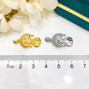 Pendentif en argent S925 de marque WENCHI, style Bouddha, petit collier à breloques, perles de 10-11 mm, accessoire perles lâches de qualité 30714 - Product Image 4