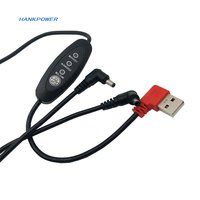 Câble de commutation USB à double cc 35135 à Angle droit, câble d'alimentation à trois vitesses 2 en 1 cc 3.5x1.35mm vers USB