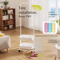 Support d'escalade pour cage à oiseaux, station ouverte pour oiseaux, décoration DIY, en tuyau de fer durable, multi-plateformes pour oiseaux