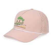 Casquette personnalisée OEM avec trous découpés au laser et technologie de séchage rapide pour les performances sportives, le golf, la course à pied et les activités de plein air