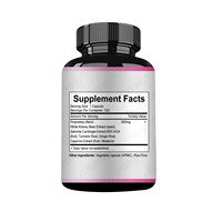 Brûleur de graisse nocturne en marque privée OEM, 120 capsules, perte de poids, ingrédients naturels, favorise le sommeil et la récupération musculaire