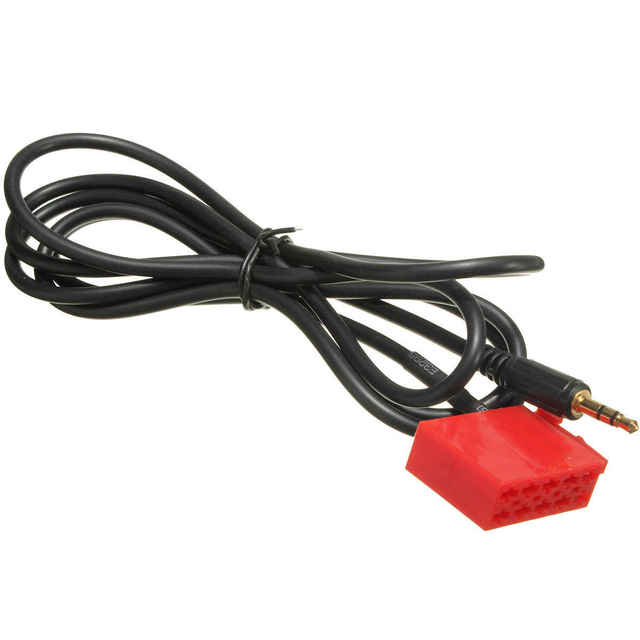 10 Pin ISO Connector Car AUX Input Cable for iPod Phone MP3 3.5mm Jack Audio Music Adapter Cable for Blaupunkt