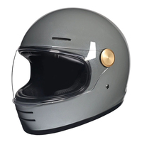 Casco de Motocicleta Retro Integral con Lente Transparente, Capacidades Todoterreno, ABS Resistente, Certificado DOT, Mayor Seguridad, para Todas las Estaciones