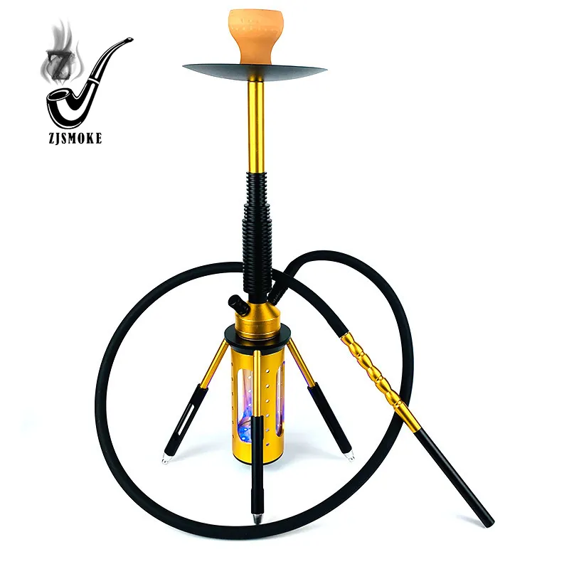 Narguilé grande com superfície ak47 shisha, conjunto de narguilé tall rosa 95cm para planta e veludo