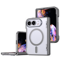 Funda Magnética Antigolpes para Teléfono, Delgada, con Sensación de Piel Mate, TPU+PC, Cobertura Total para iPhone 18 Fold Wide, Compatible con iPhone 18 Ultra