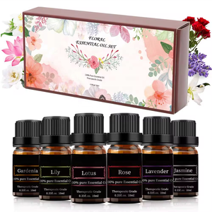 OEM 100% Ensemble d'huiles essentielles aromatiques naturelles pures Huile de massage pour le corps Parfum de <span class=keywords><strong>spa</strong></span> de sommeil Bouteille de 10ml Thé à la rose biologique Eucalyptus - Product Image 3