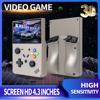 Console de jeu portable L R43 Pro 4 Go de RAM 64 Go de stockage Système Linux Écran LED 4,3 pouces Lecteur de jeux vidéo rétro 20000 jeux