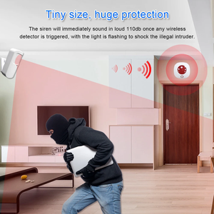 Tuya Smart Home Wifi Blitzs irene <span class=keywords><strong>Alarm</strong></span> 110dB Lautsprecher Indoor <span class=keywords><strong>Wireless</strong></span> 433MHz Sirene Sicherheits alarme für Tuya <span class=keywords><strong>GSM</strong></span> Alarmsystem - Product Image 3