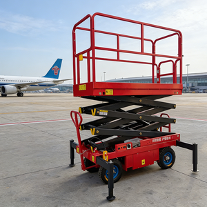 電動足場リフトプラットフォーム 2m-14m RUIJIE JTGZ モデル 113kg積載量 ワイヤレスリモコン 落下防止 マンガン製 - Product Image 5