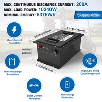 عرض ساخن: بطاريات ليثيوم أيون 48 فولت لعربات الجولف، بطارية 51.2 فولت 105 أمبير في الساعة، طقم تحويل لعربات الجولف ذات المقعدين والأربعة مقاعد